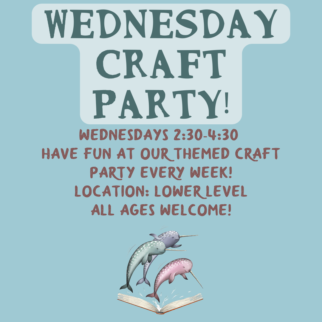 Make some cool crafts at our craft party!