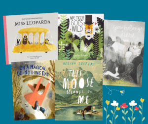 Ilustracja przedstawiająca różnorodne opcje gier w Mr Bet Casino, podobna do książek na półce